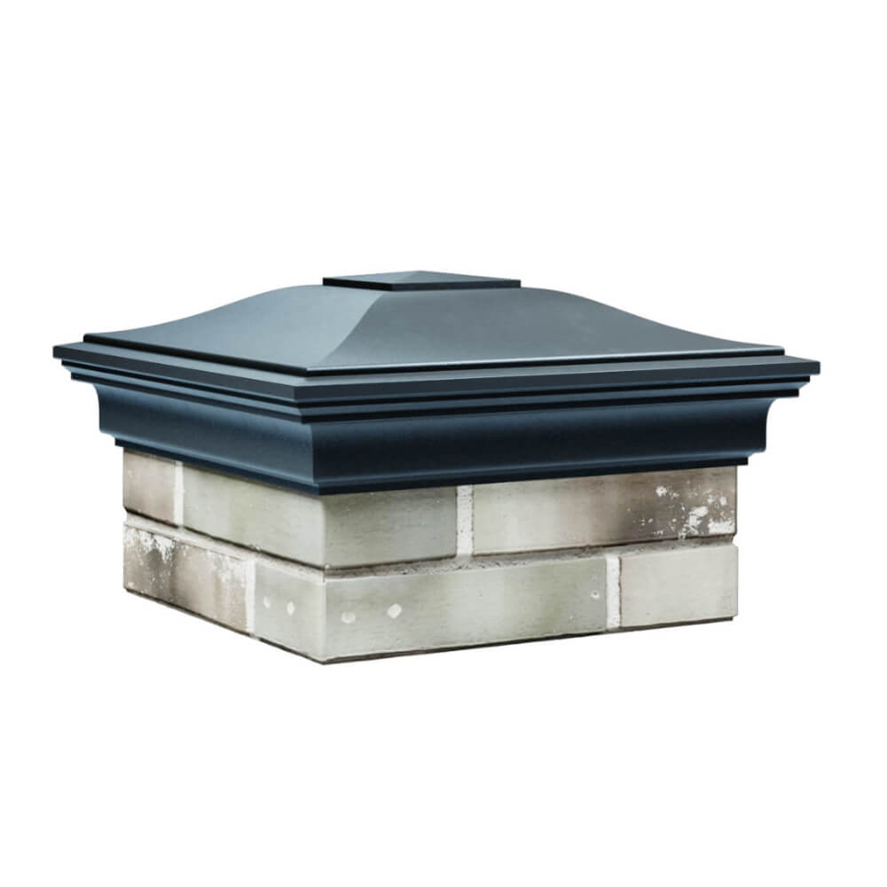 Колпак Zking Монблан Серый на столб 1.5х1.5 еврокирпича 0.7НФ (355х355мм) в Харцызске фото