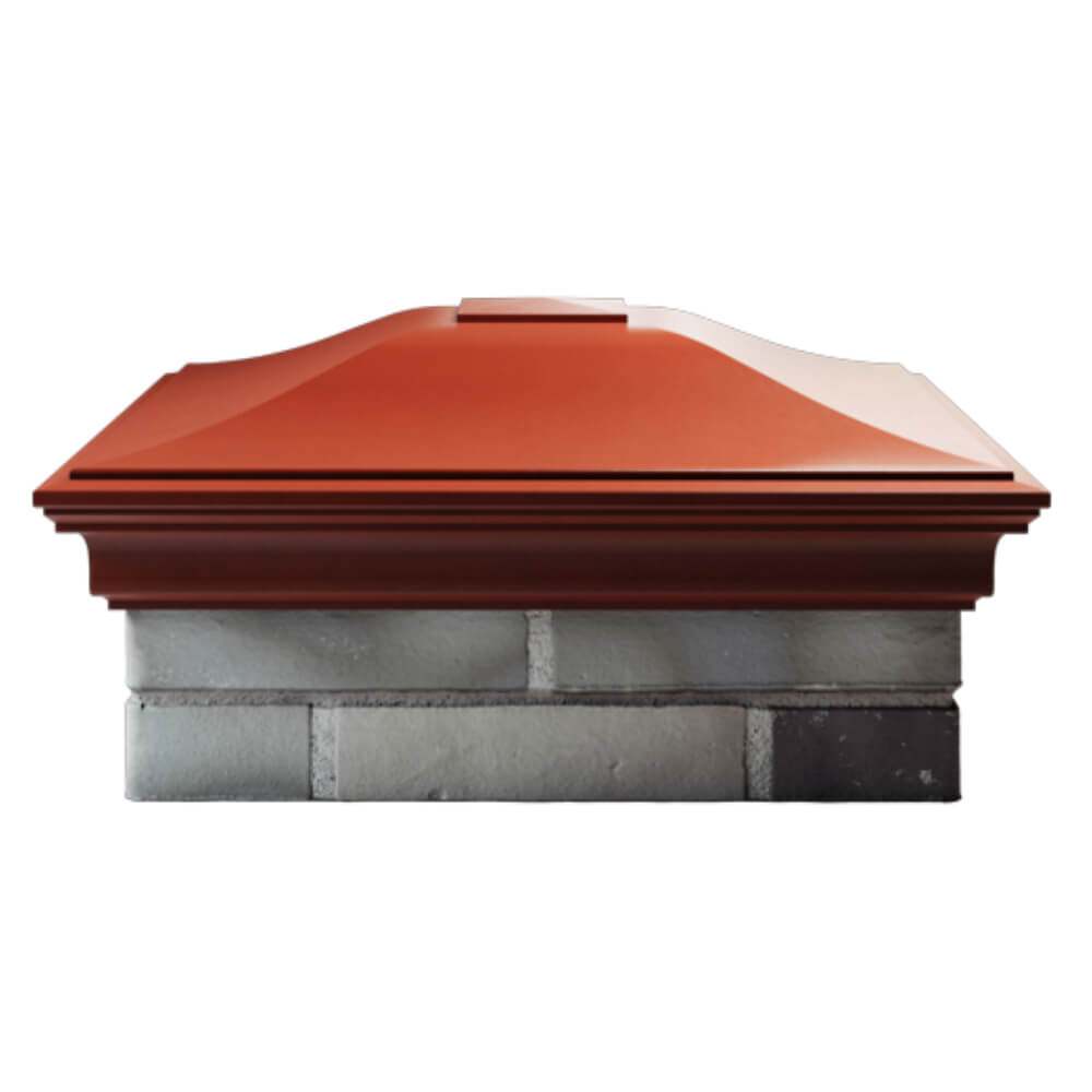 Колпак Zking Монблан Красный на столб 2х2 кирпича (515х515мм) в Харцызске фото
