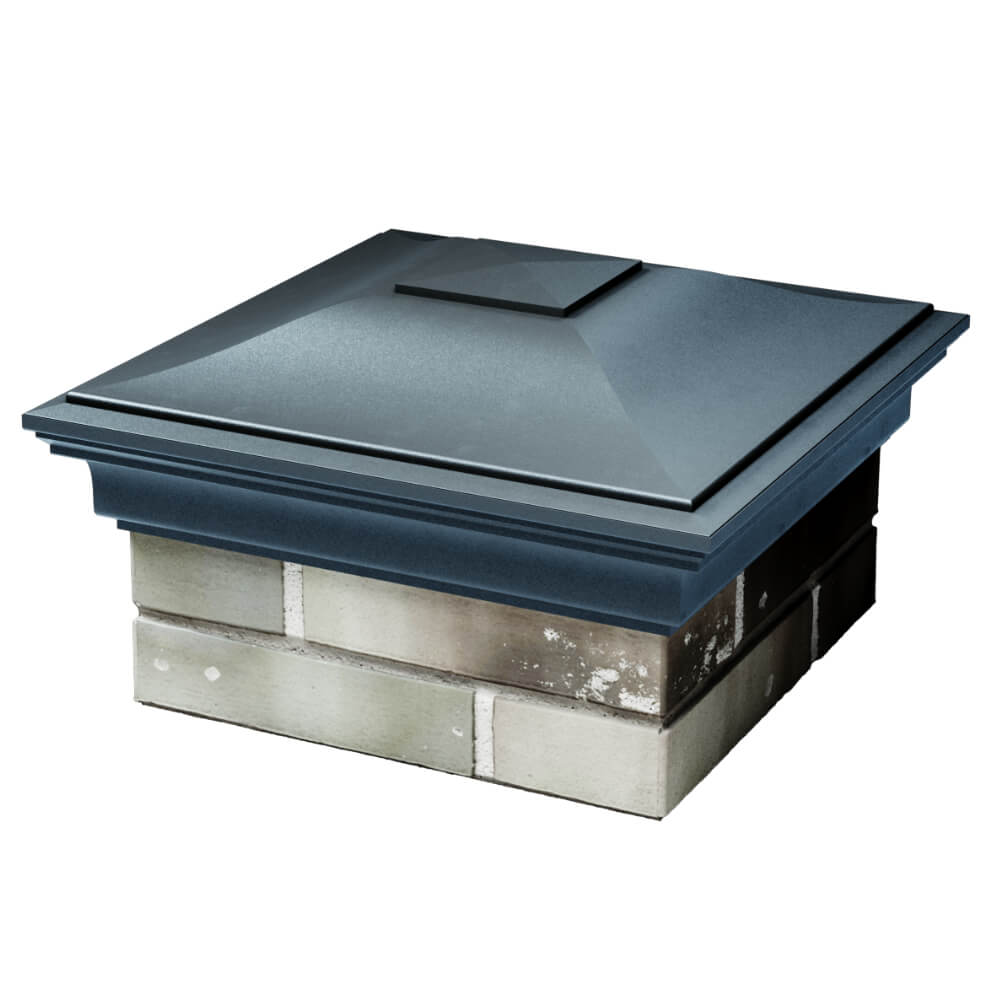 Колпак Zking Монблан Серый на столб 1.5х1.5 кирпича (385х385мм) в Харцызске фото