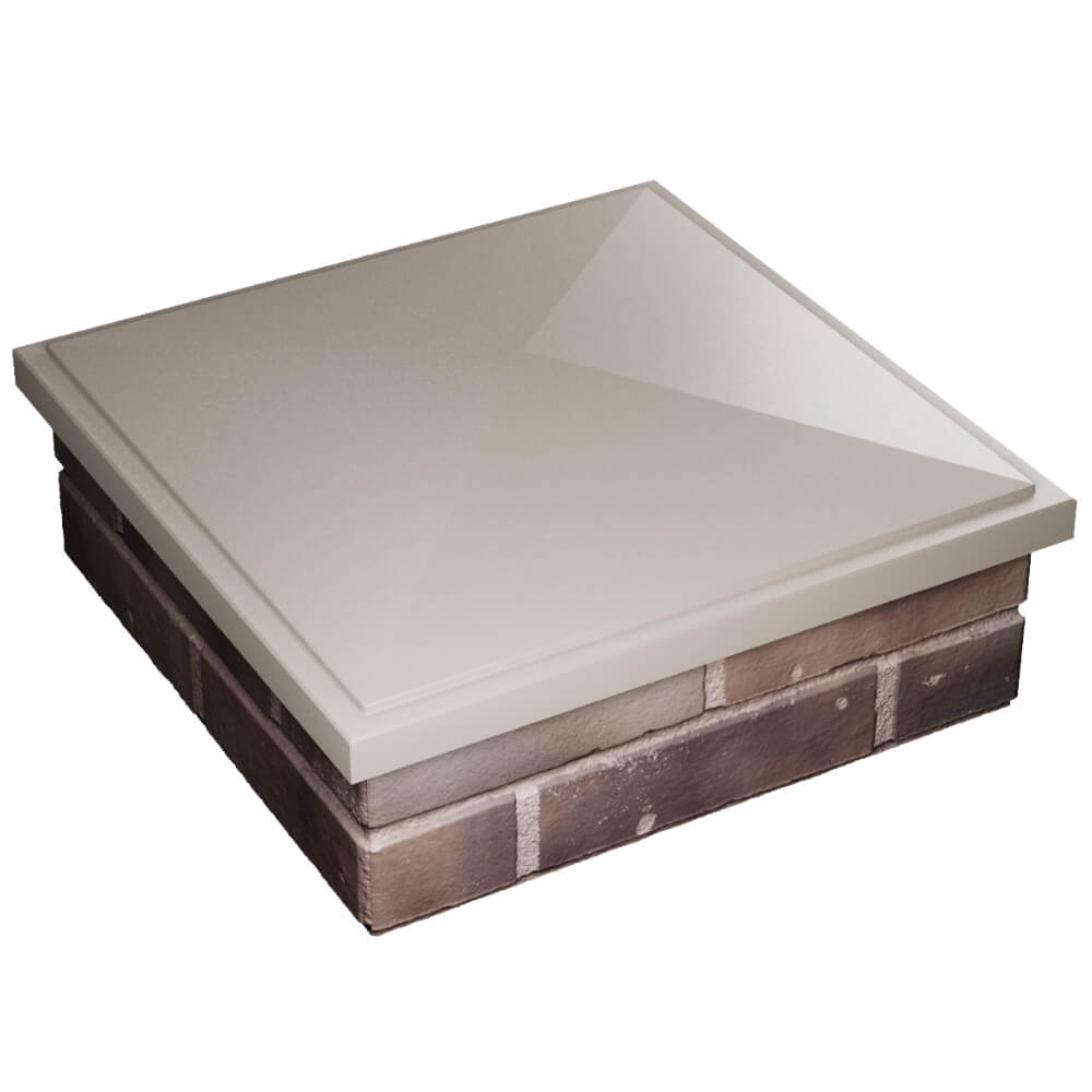 Колпак Zking БонаМоно Бежевый на столб 2х2 кирпича (515х515, 530х530мм) в Харцызске фото