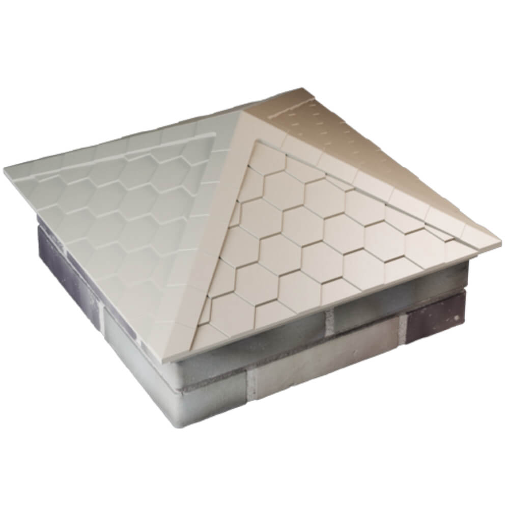 Колпак Zking Эверест Бежевый на столб 2х2 кирпича (535х535мм) Харцызск фото