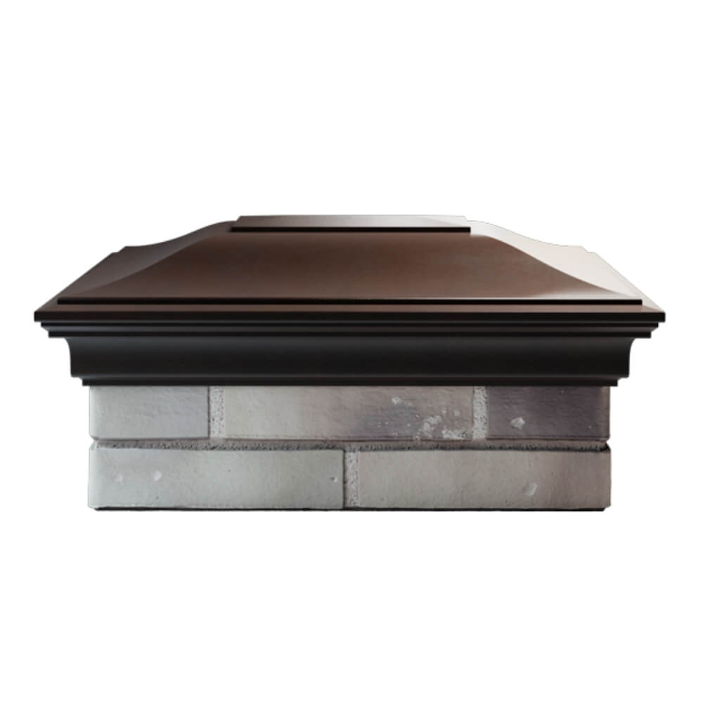 Колпак Zking Монблан Коричневый на столб 2х1.5 кирпича (515х385мм) в Харцызске фото