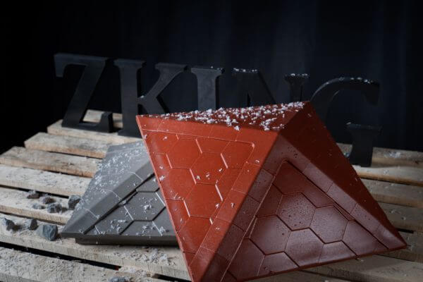 Колпак Zking Эверест Красный на столб 1.5х1.5 кирпича (390х390мм) в Харцызске фото