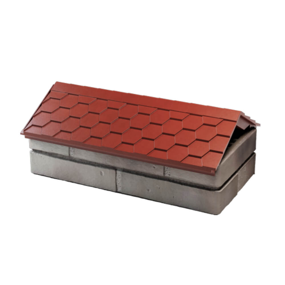 Парапет Zking Эверест Красный с посадкой на 1 кирпич (200/225/255мм) в Харцызске фото