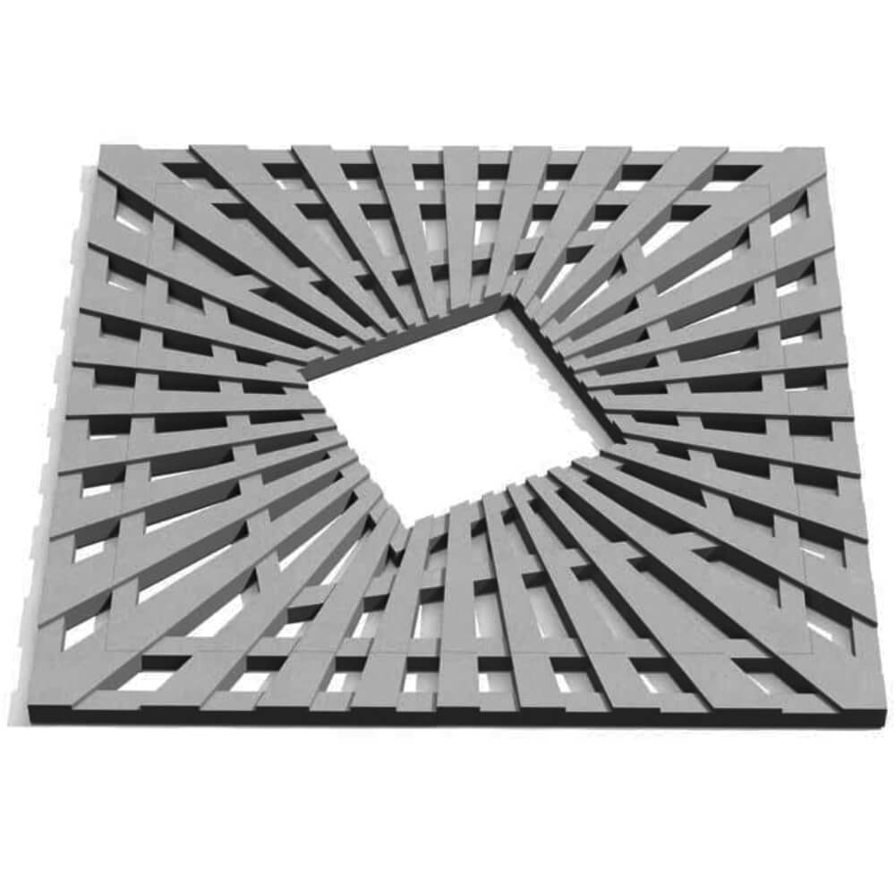 Приствольная решетка для дерева ZKING ATMOSPHERE 1.2х1.2м Серая Харцызск фото