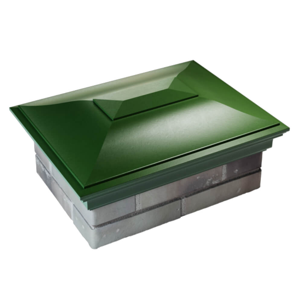 Колпак Zking Монблан Зеленый на столб 2х1.5 кирпича (515х385мм) Харцызск фото