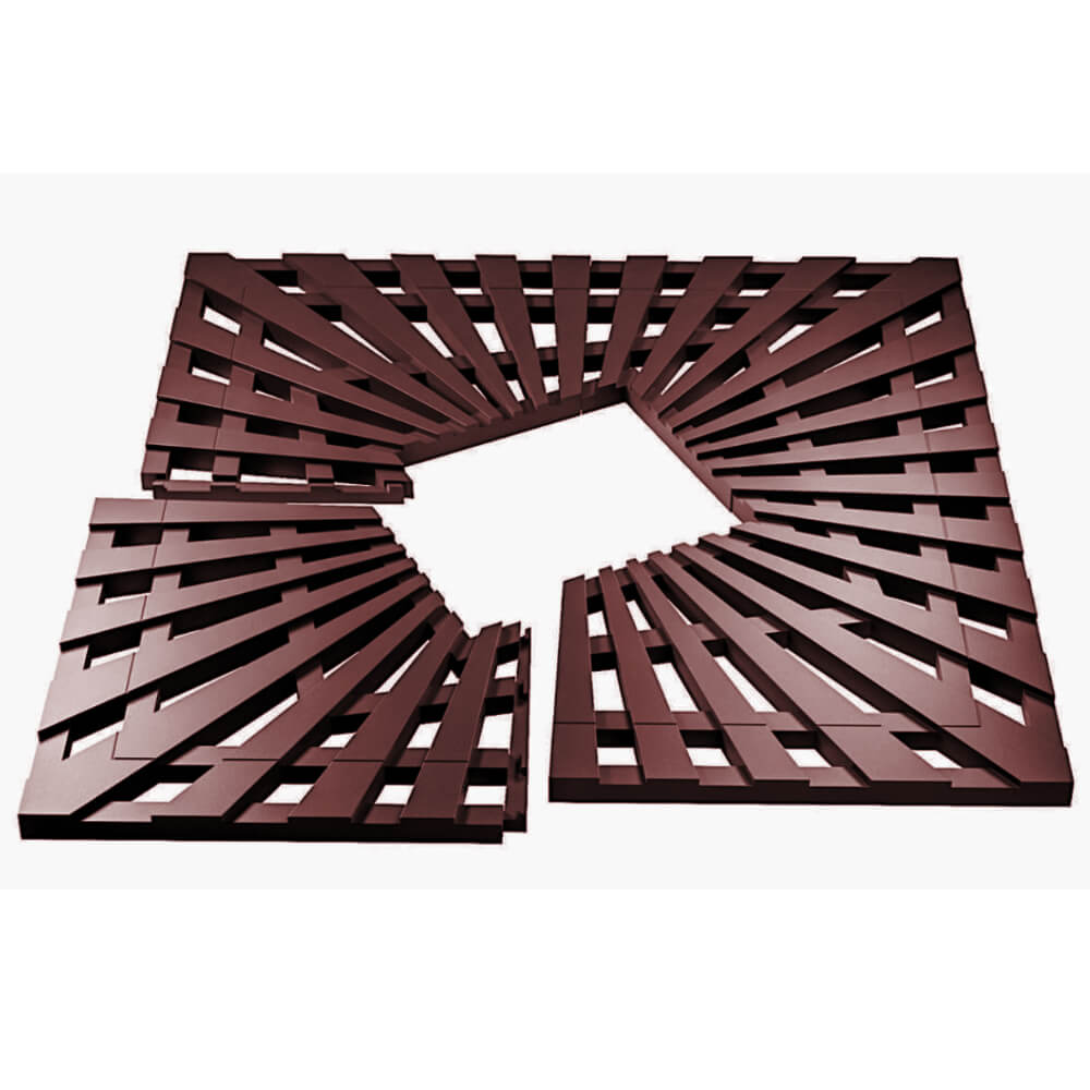 Приствольная решетка для дерева ZKING ATMOSPHERE 1.2х1.2м Коричневая в Харцызске фото