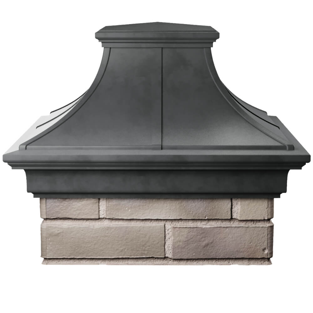 Колпак Zking Монблан Премиум Серый на столб 1.5х1.5 кирпича (385х385мм) Харцызск фото