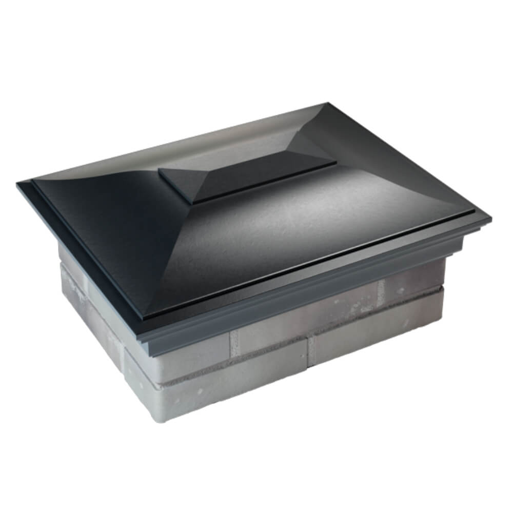 Колпак Zking Монблан Черный на столб 2х1.5 кирпича (515х385мм) Харцызск фото