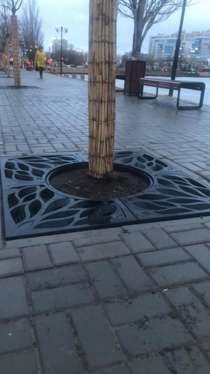 Приствольная решетка для дерева ZKING CRUST 1.2х1.2м Черная в Харцызске фото