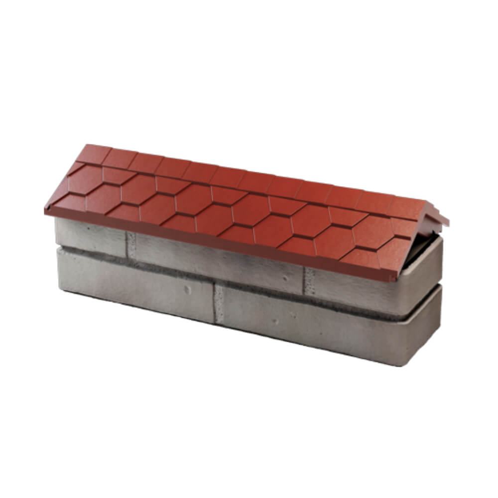 Парапет Zking Эверест Красный с посадкой на 0.5 кирпича (130мм) в Харцызске фото