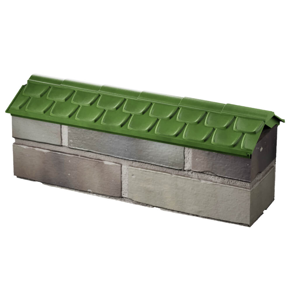 Парапет Zking Эльбрус Зеленый с посадкой на 0.5 кирпича (130мм) в Харцызске фото