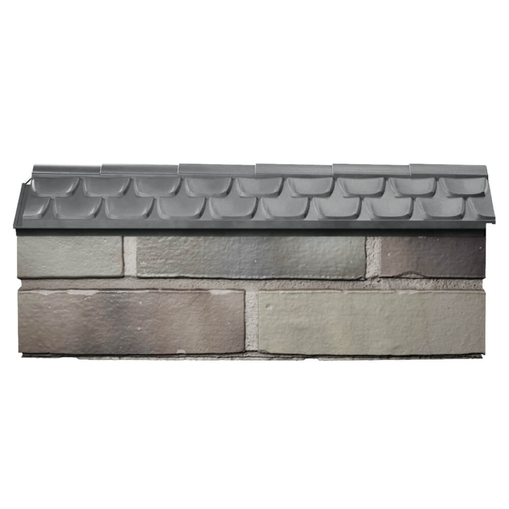 Парапет Zking Эльбрус Серый с посадкой на 0.5 кирпича (130мм) в Харцызске фото