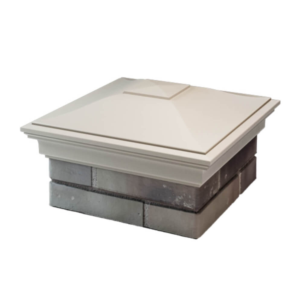 Колпак Zking Монблан Бежевый на столб 1.5х1.5 еврокирпича 0.7НФ (355х355мм) в Харцызске фото