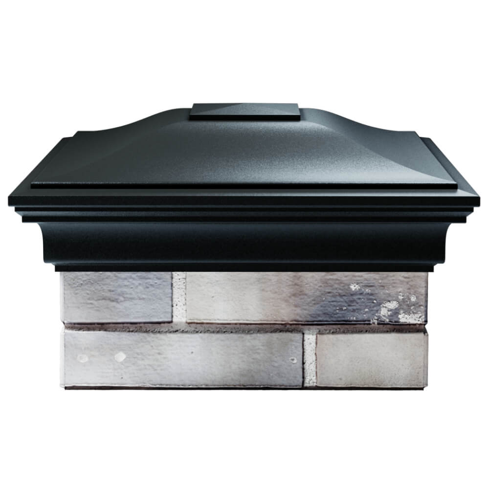 Колпак Zking Монблан Черный на столб 1.5х1.5 кирпича (385х385мм) Харцызск фото