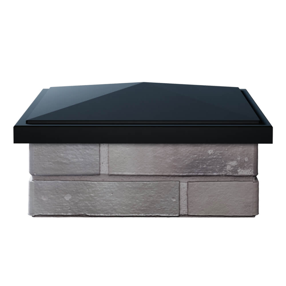 Колпак Zking БонаМоно Черный на столб 1.5х1.5 кирпича (385х385, 400х400мм) Харцызск фото