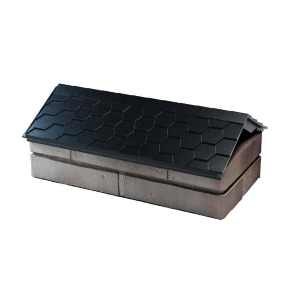 Парапет Zking Эверест Черный с посадкой на 1 кирпич (200/225/255мм) в Харцызске фото