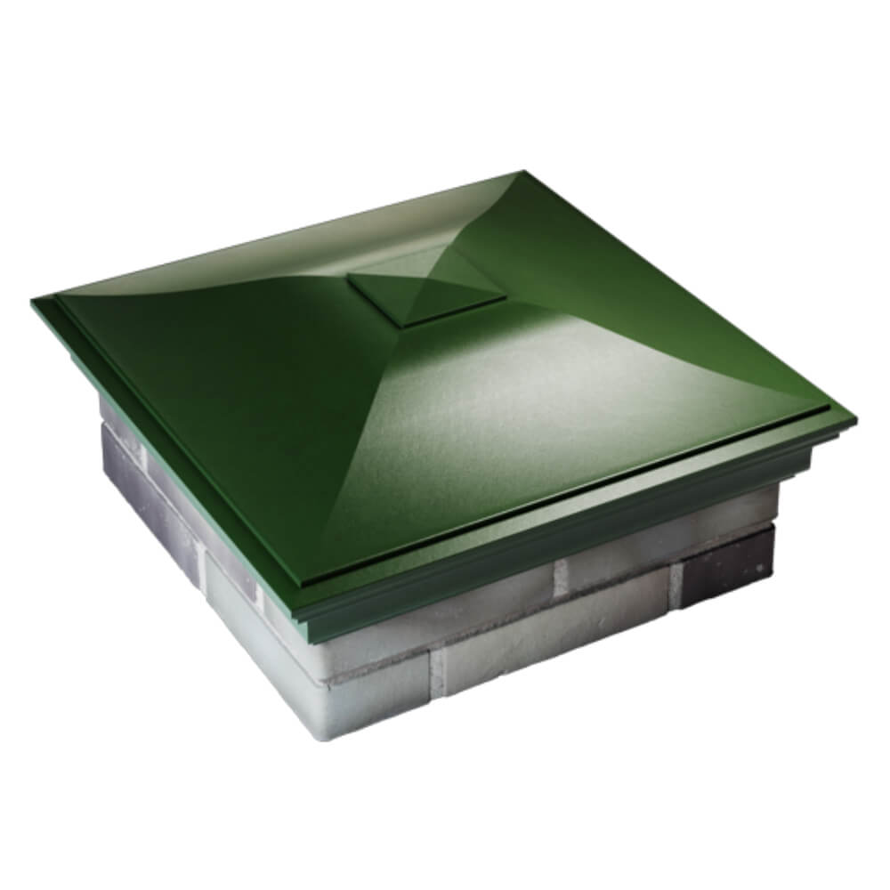 Колпак Zking Монблан Зеленый на столб 2х2 кирпича (515х515мм) Харцызск фото