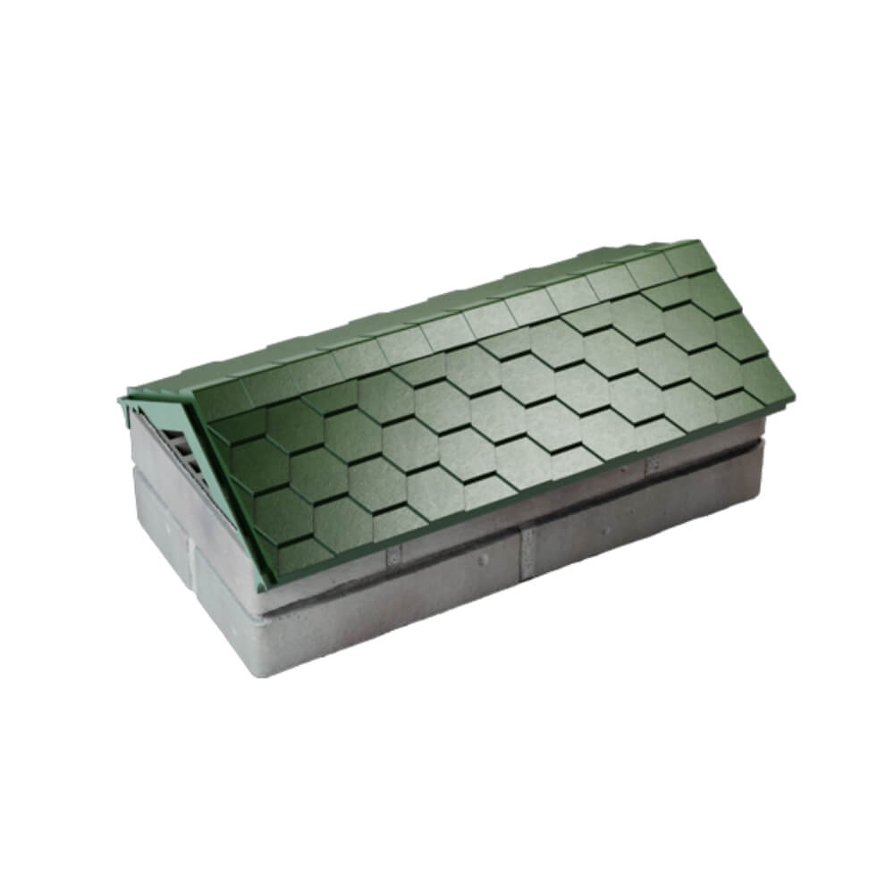 Парапет Zking Эверест Зеленый с посадкой на 1 кирпич (200/225/255мм) в Харцызске фото