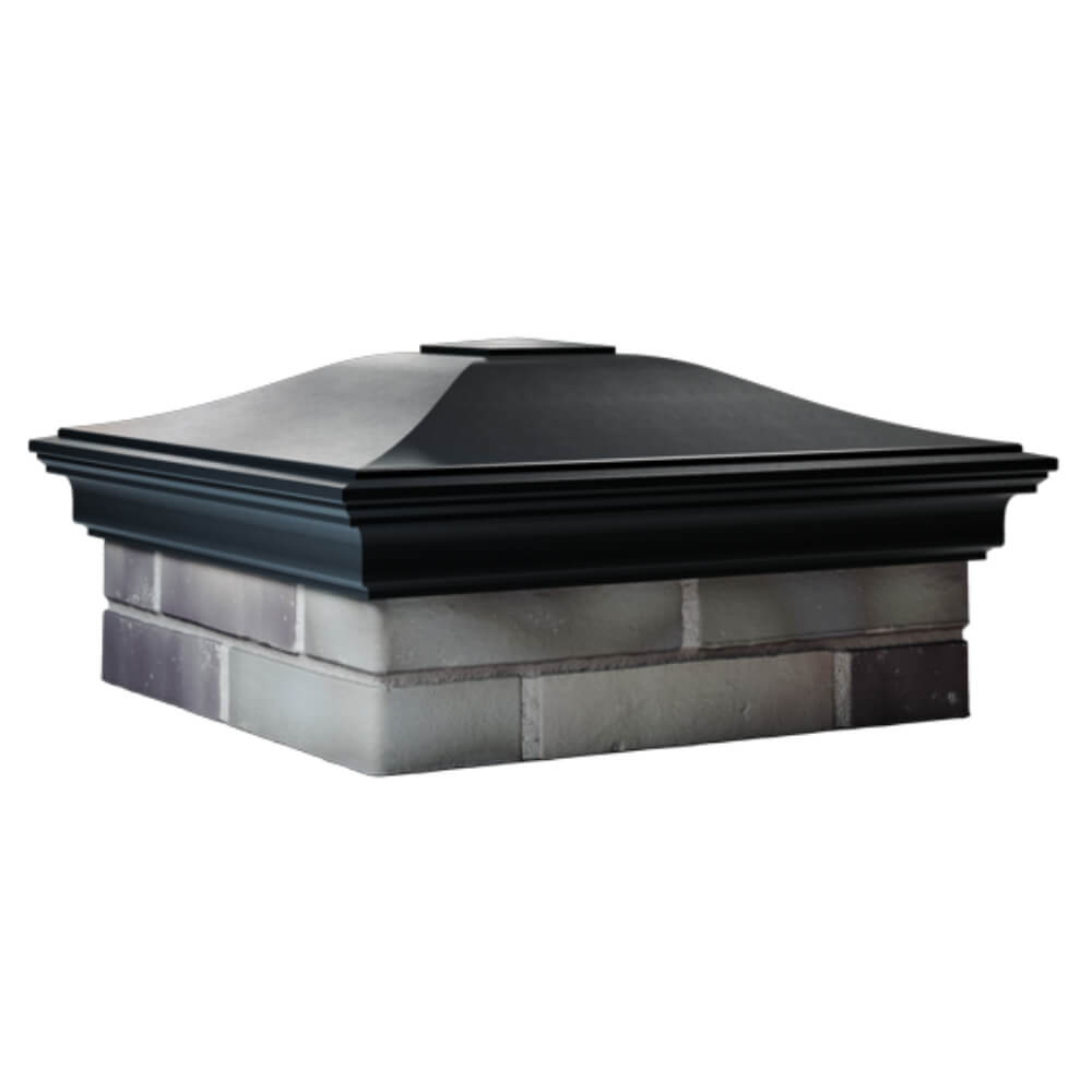 Колпак Zking Монблан Черный на столб 2х2 кирпича (515х515мм) в Харцызске фото