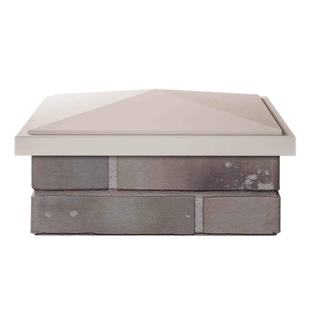 Колпак Zking БонаМоно Бежевый на столб 1.5х1.5 кирпича (385х385, 400х400мм) Харцызск фото