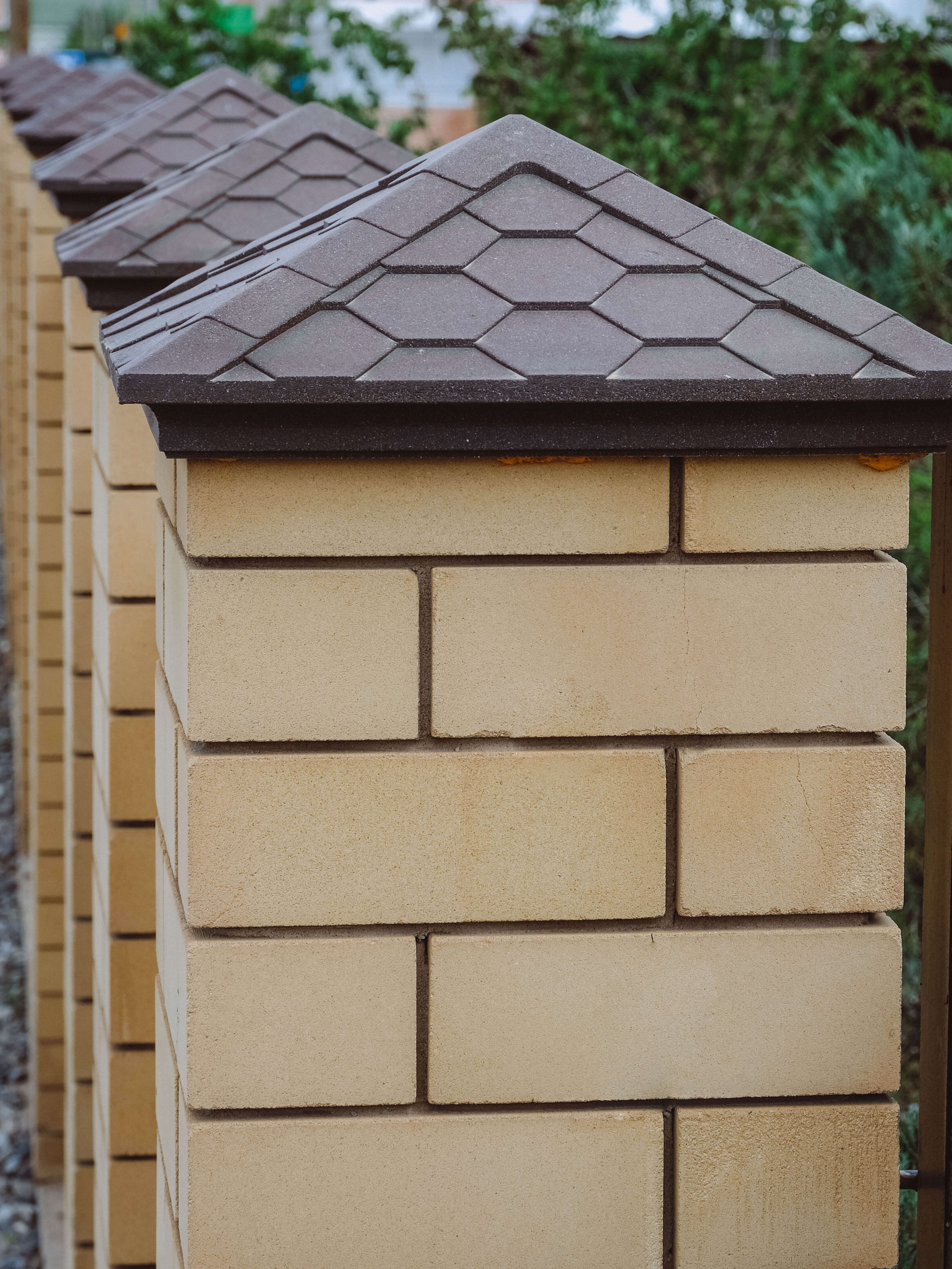 Колпак Zking Эверест Коричневый на столб 1.5х1.5 кирпича (390х390мм) в Харцызске фото