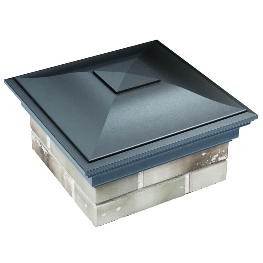 Колпак Zking Монблан Серый на столб 1.5х1.5 кирпича (385х385мм) в Харцызске фото