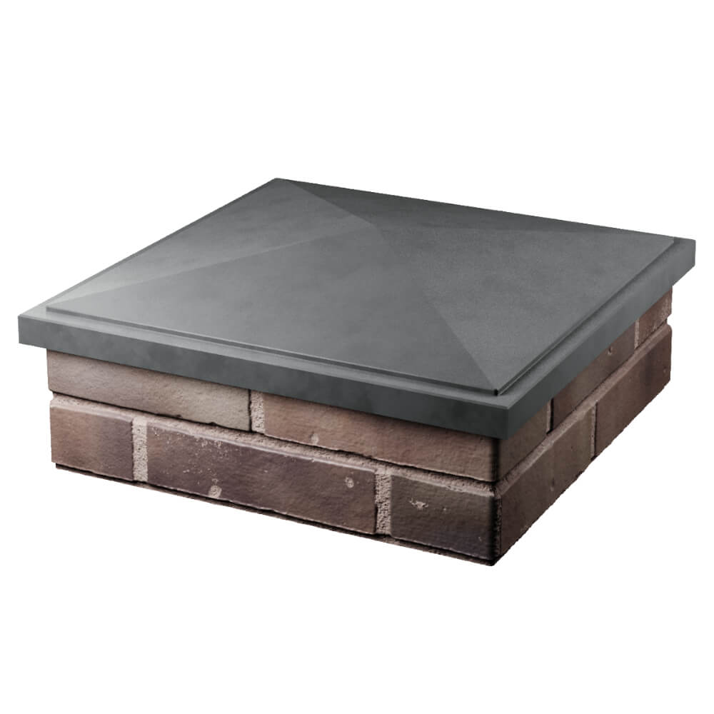 Колпак Zking БонаМоно Серый на столб 2х2 кирпича (515х515, 530х530мм) в Харцызске фото