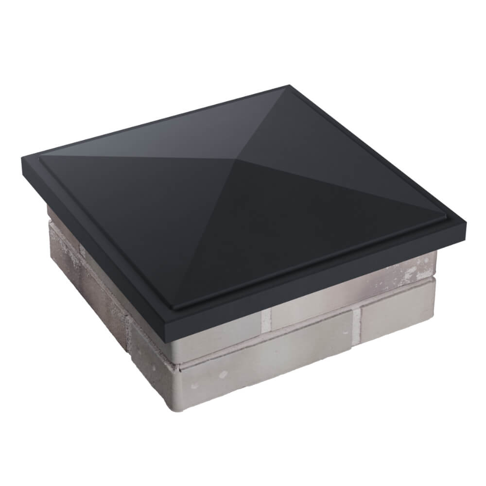 Колпак Zking БонаМоно Серый на столб 1.5х1.5 кирпича (385х385, 400х400мм) в Харцызске фото