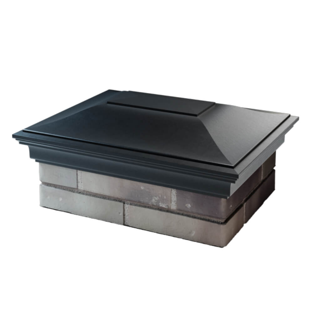 Колпак Zking Монблан Черный на столб 2х1.5 кирпича (515х385мм) в Харцызске фото