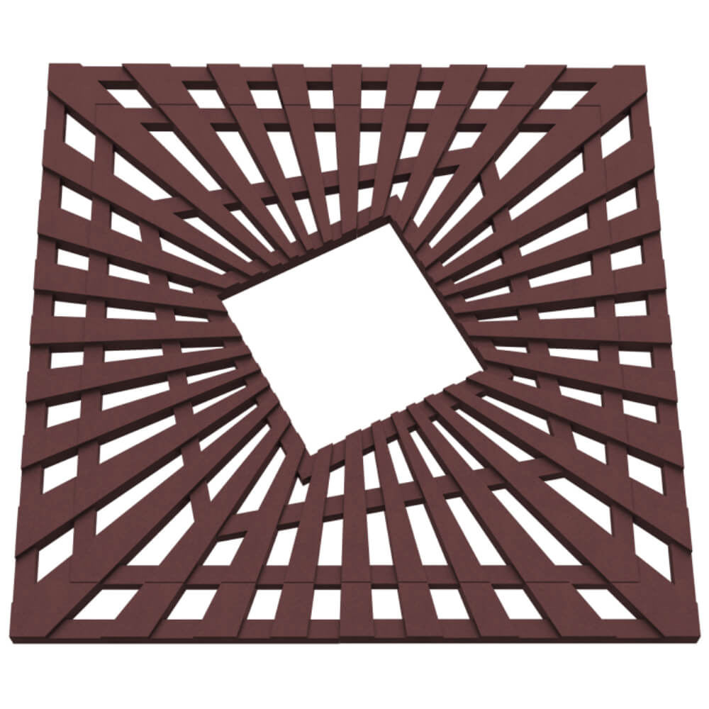 Приствольная решетка для дерева ZKING ATMOSPHERE 1.2х1.2м Коричневая в Харцызске фото