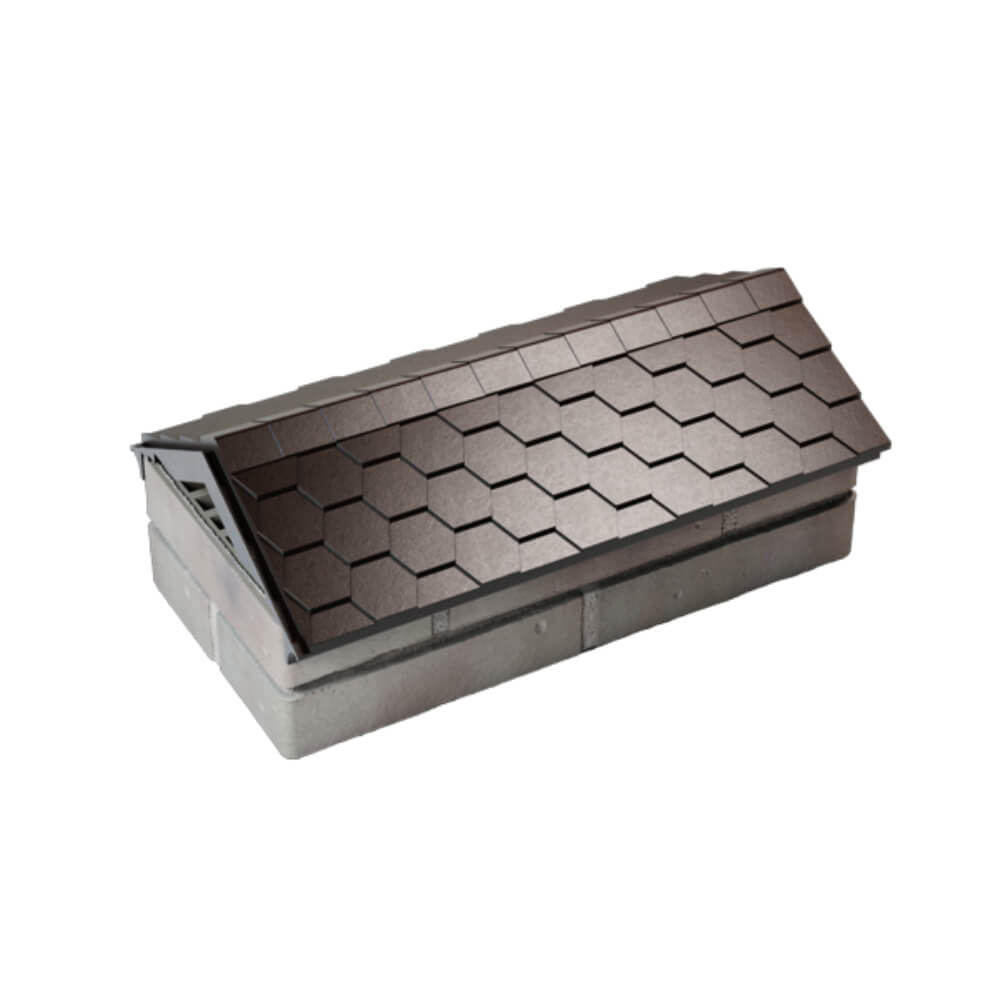 Парапет Zking Эверест Коричневый с посадкой на 1 кирпич (200/225/255мм) в Харцызске фото