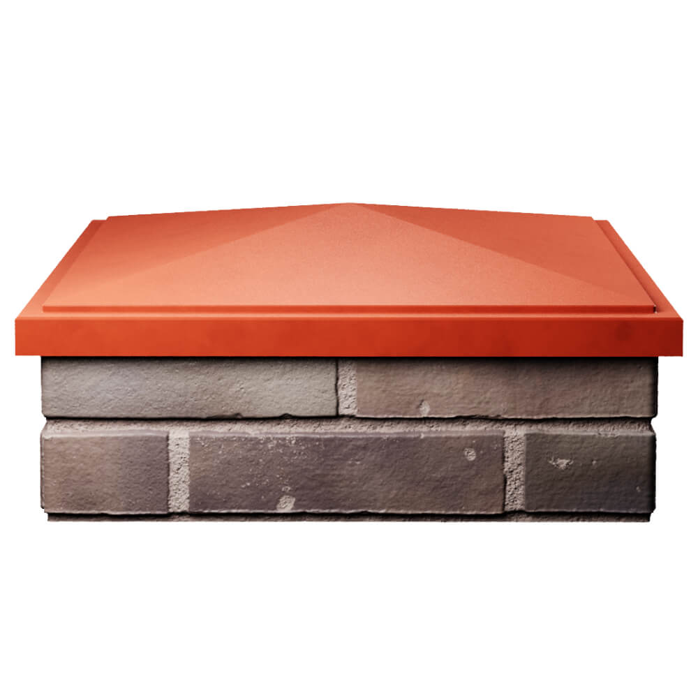 Колпак Zking БонаМоно Красный на столб 2х2 кирпича (515х515, 530х530мм) Харцызск фото