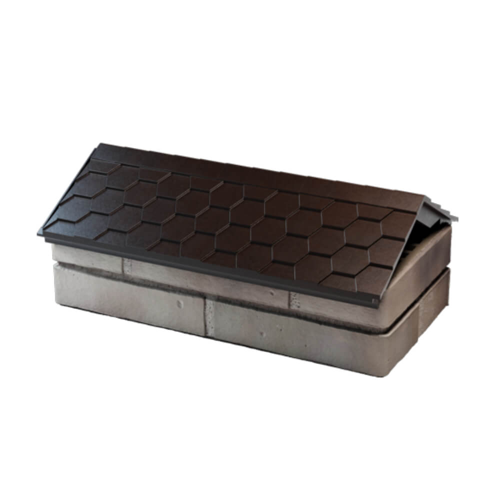 Парапет Zking Эверест Коричневый с посадкой на 1 кирпич (200/225/255мм) в Харцызске фото