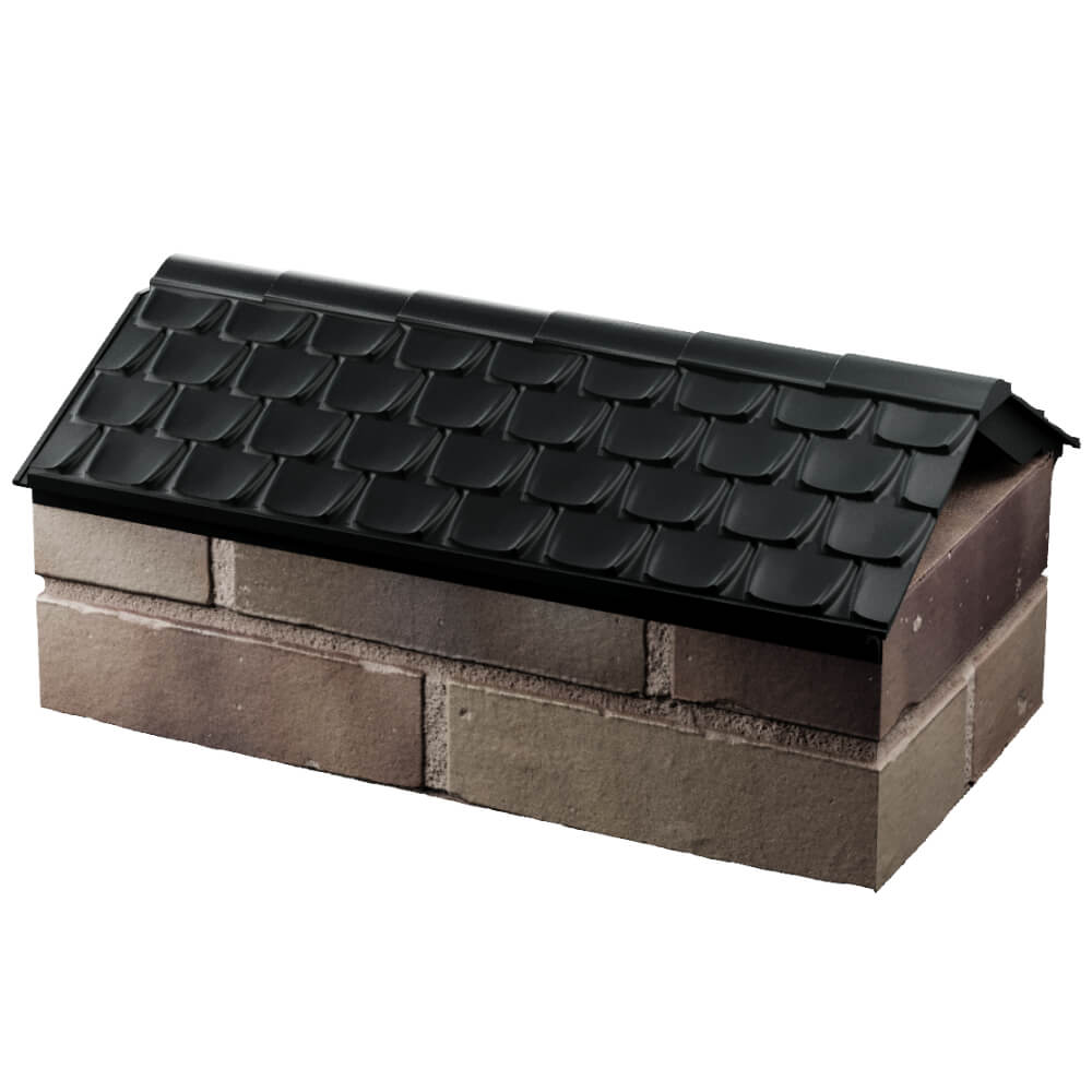 Парапет Zking Эльбрус Черный с посадкой на 1 кирпич (255мм) в Харцызске фото