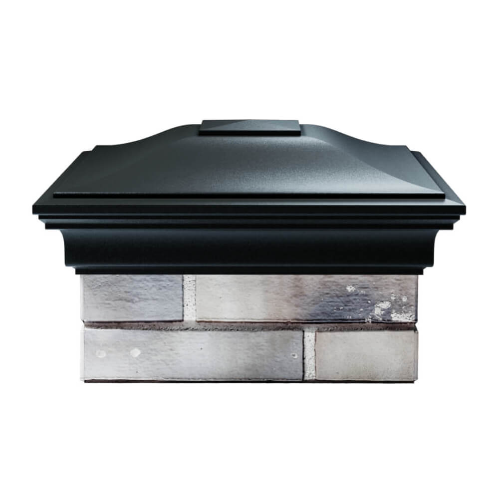 Колпак Zking Монблан Черный на столб 1.5х1.5 еврокирпича 0.7НФ (355х355мм) Харцызск фото