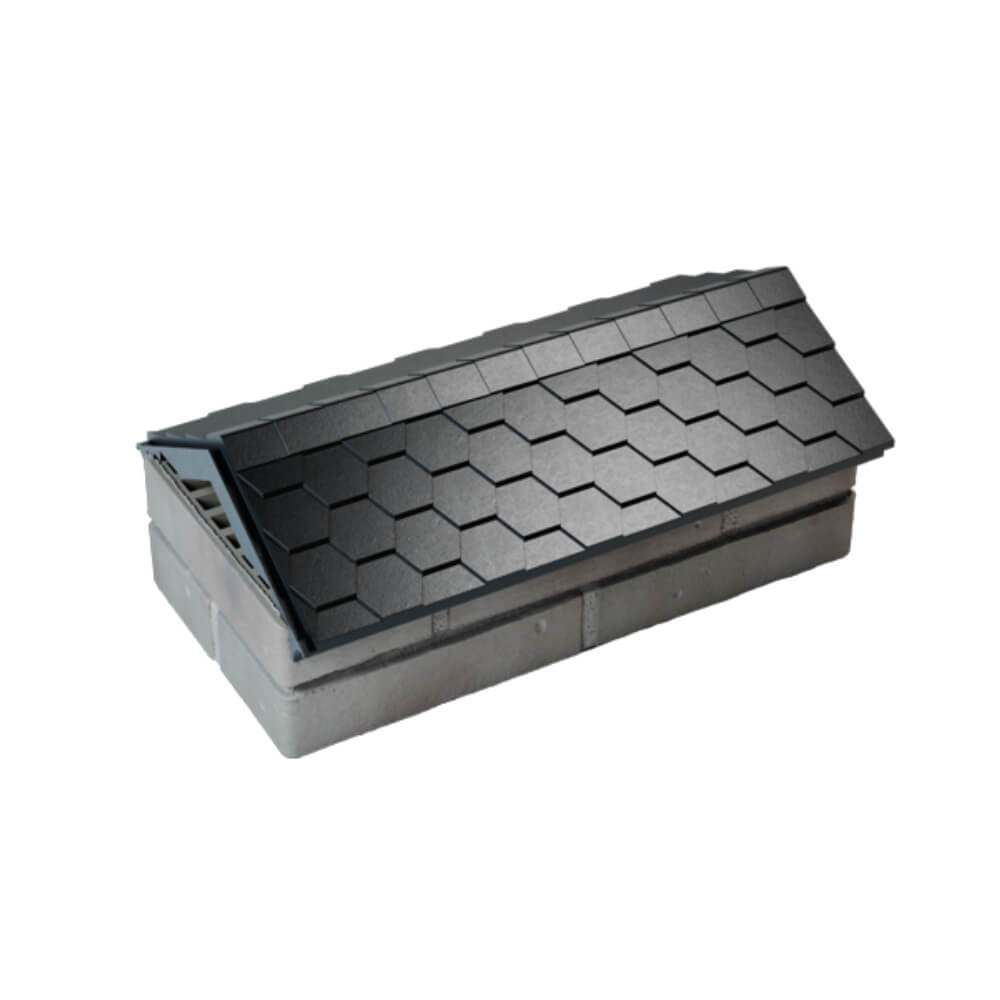 Парапет Zking Эверест Черный с посадкой на 1 кирпич (200/225/255мм) в Харцызске фото