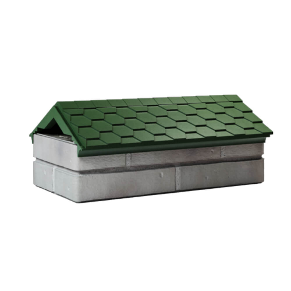 Парапет Zking Эверест Зеленый с посадкой на 1 кирпич (200/225/255мм) Харцызск фото