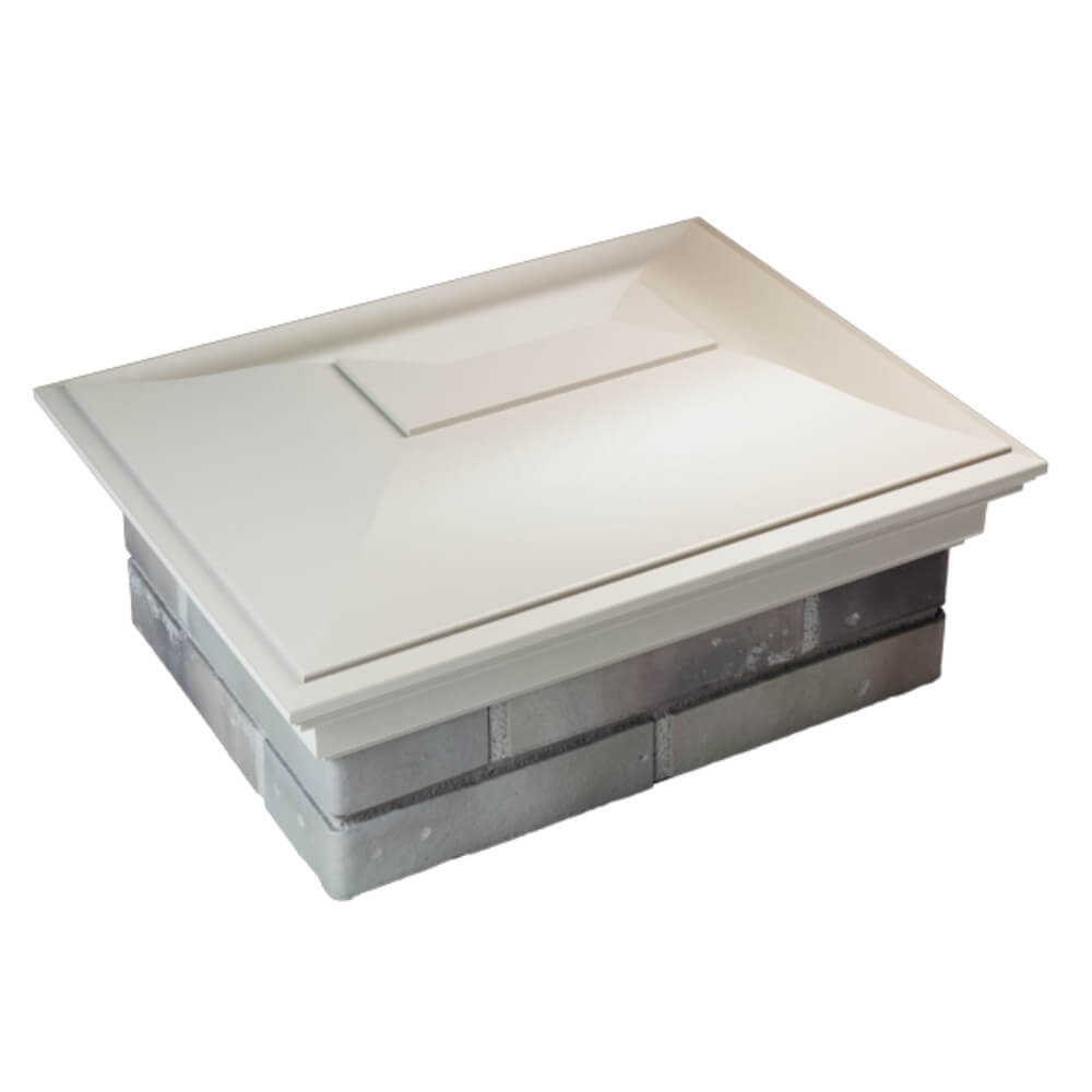 Колпак Zking Монблан Бежевый на столб 2х1.5 кирпича (515х385мм) Харцызск фото