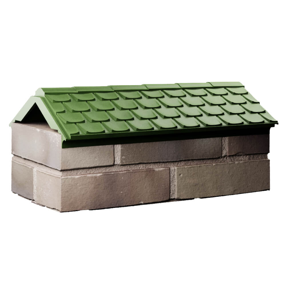 Парапет Zking Эльбрус Зеленый с посадкой на 1 кирпич (255мм) Харцызск фото