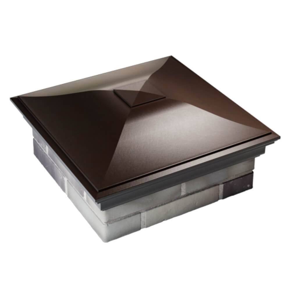 Колпак Zking Монблан Коричневый на столб 2х2 кирпича (515х515мм) Харцызск фото