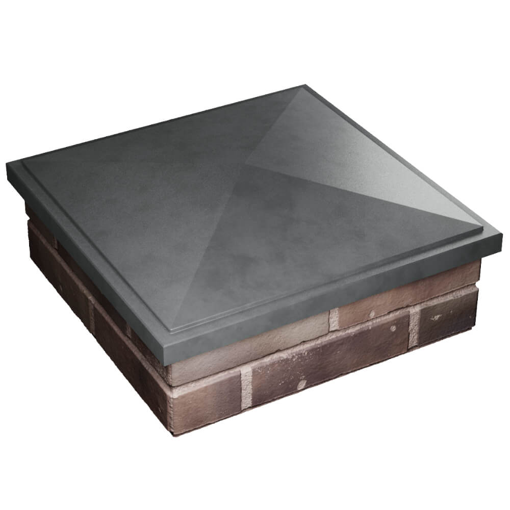 Колпак Zking БонаМоно Серый на столб 2х2 кирпича (515х515, 530х530мм) в Харцызске фото