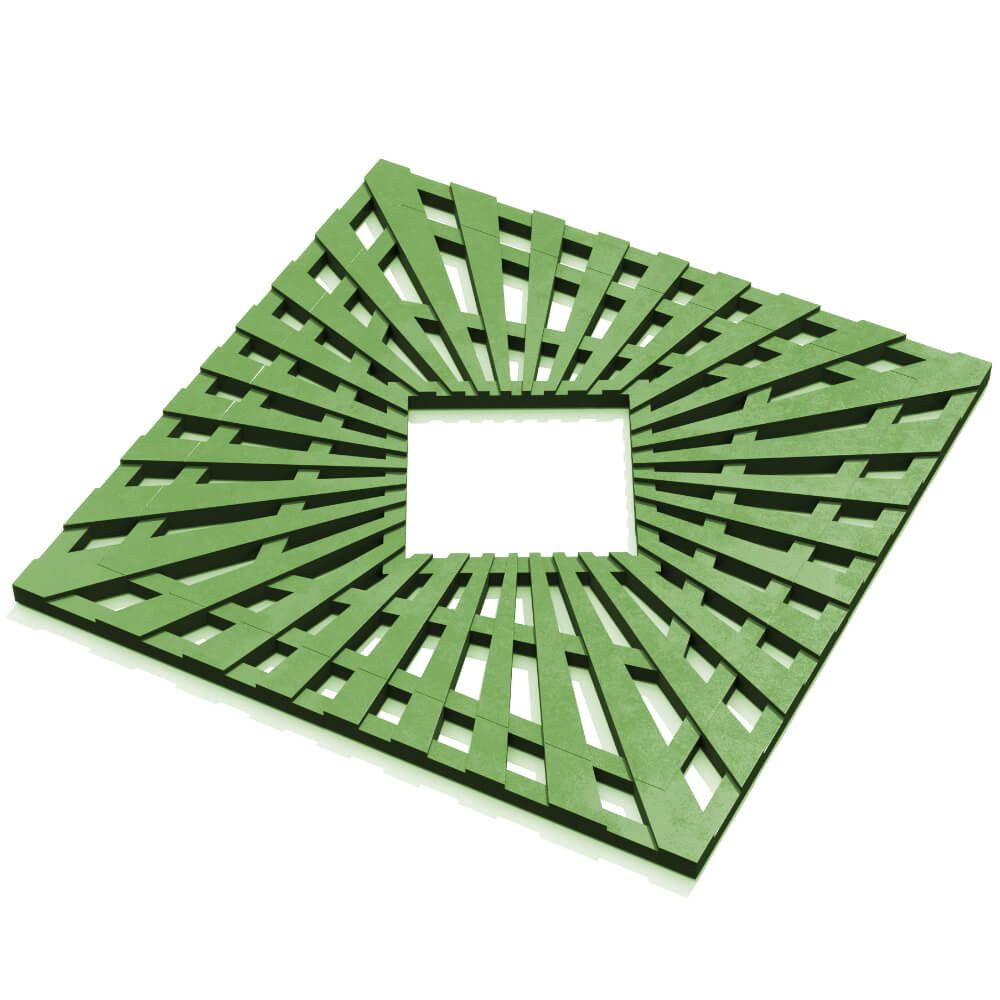 Приствольная решетка для дерева ZKING ATMOSPHERE 1.2х1.2м Зеленая в Харцызске фото