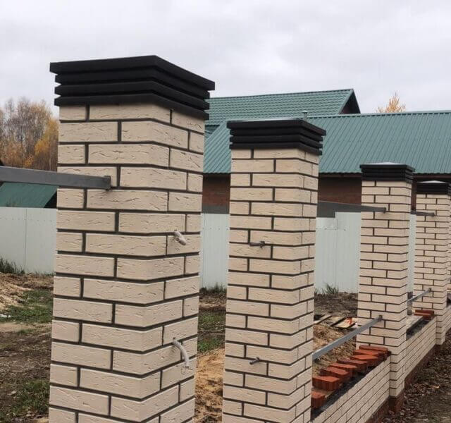 Колпак Zking Бона ХайТек Коричневый на столб 1.5х1.5 кирпича (385х385мм) в Харцызске фото