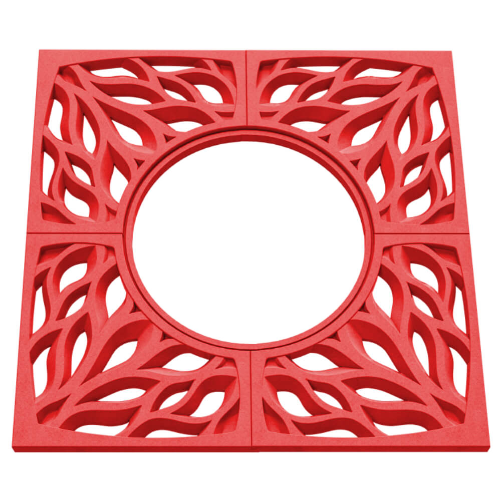 Приствольная решетка для дерева ZKING CRUST 1.2х1.2м Красная в Харцызске фото