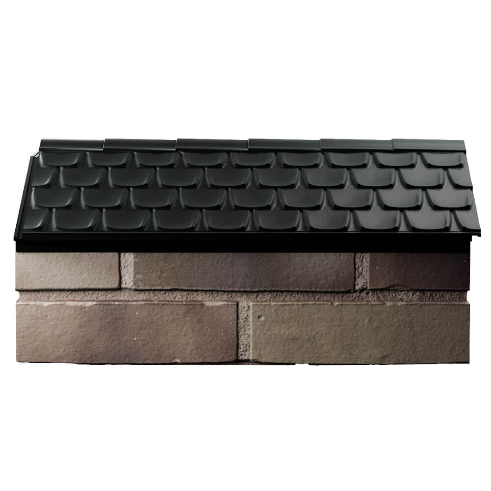 Парапет Zking Эльбрус Черный с посадкой на 1 кирпич (255мм) в Харцызске фото