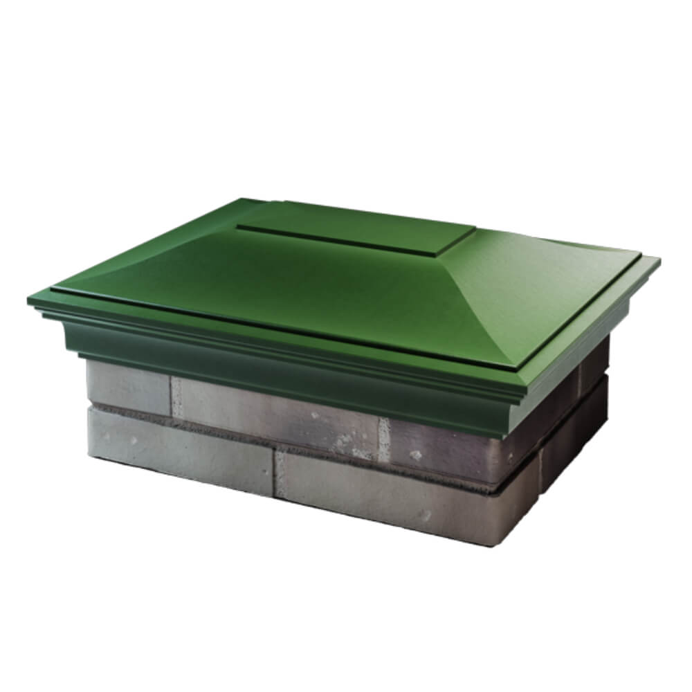 Колпак Zking Монблан Зеленый на столб 2х1.5 кирпича (515х385мм) в Харцызске фото