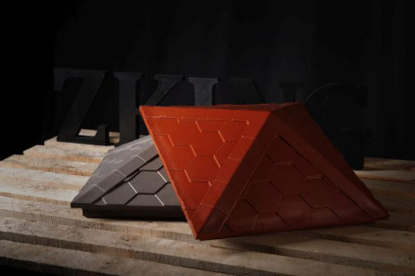 Колпак Zking Эверест Красный на столб 1.5х1.5 кирпича (390х390мм) в Харцызске фото