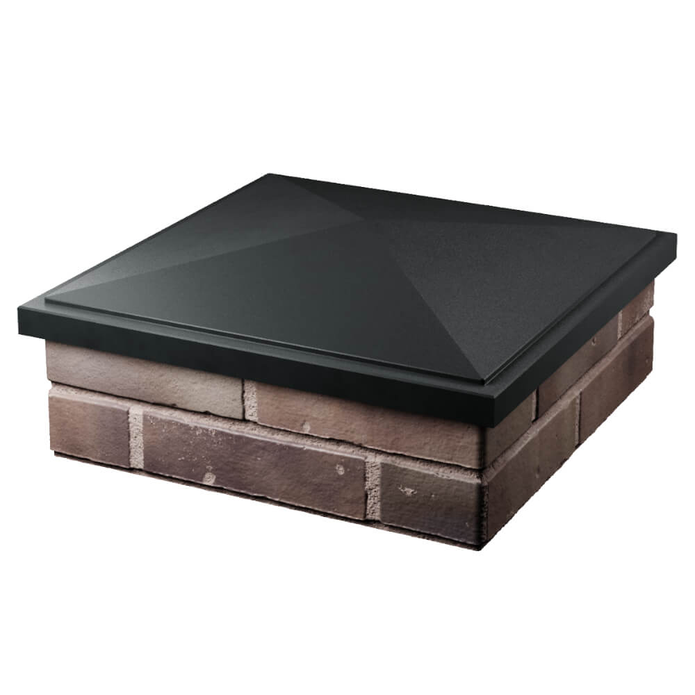 Колпак Zking БонаМоно Черный на столб 2х2 кирпича (515х515, 530х530мм) в Харцызске фото