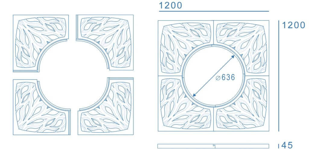 Приствольная решетка для дерева ZKING CRUST 1.2х1.2м Черная в Харцызске фото